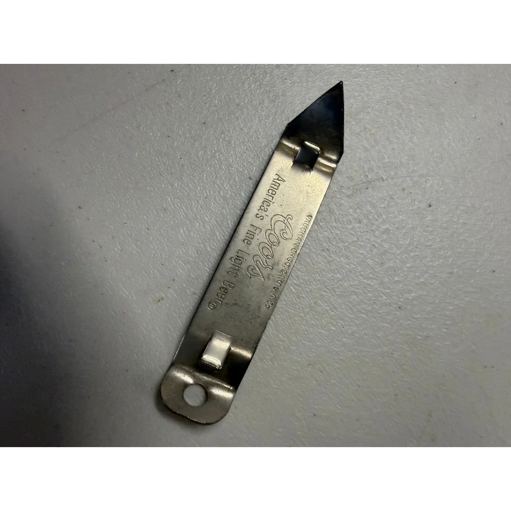 Vintage Coors Beer Bottle Opener Can Tapper Vaughan Chicago Silver Metal Tool